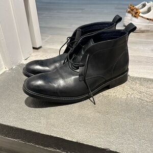 Cole Haan Men's Black Leather Ankle Boots Chukka Size 10